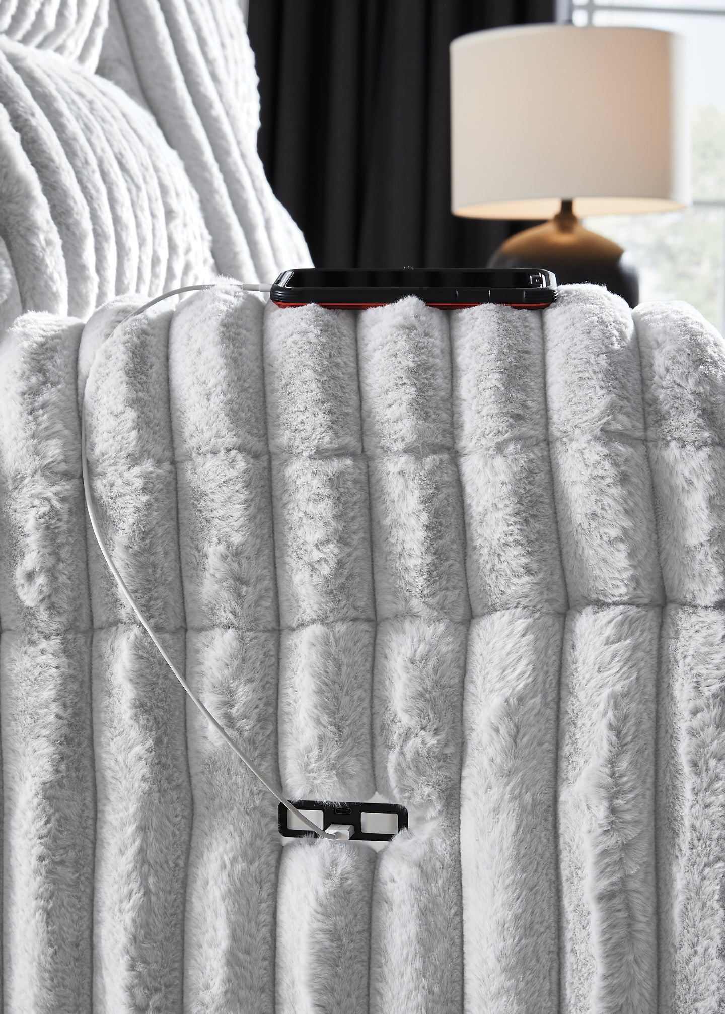Rhines Falls REC PWR Sofa w/Drop Down Table Signature Design by Ashley®