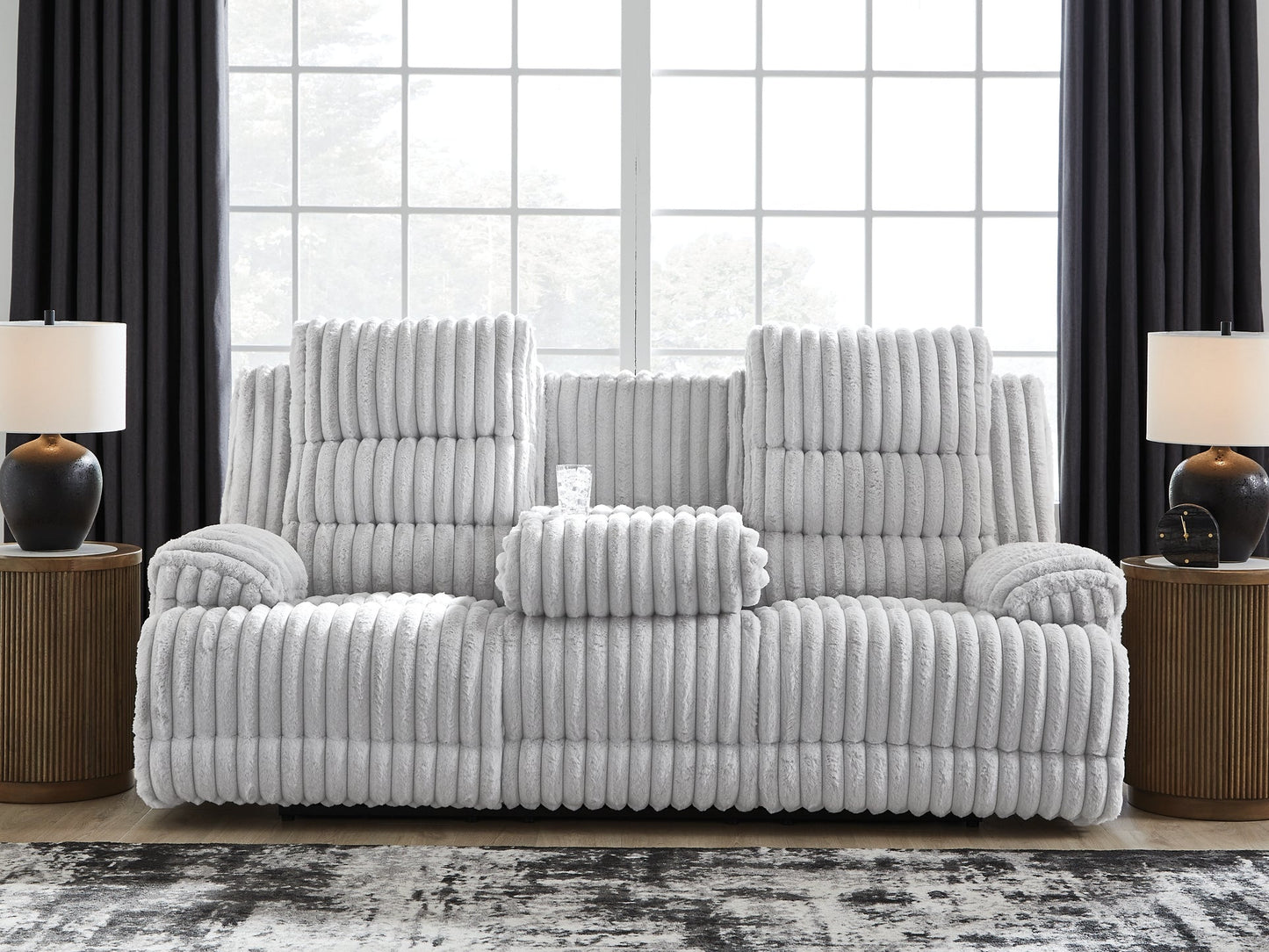 Rhines Falls REC PWR Sofa w/Drop Down Table Signature Design by Ashley®