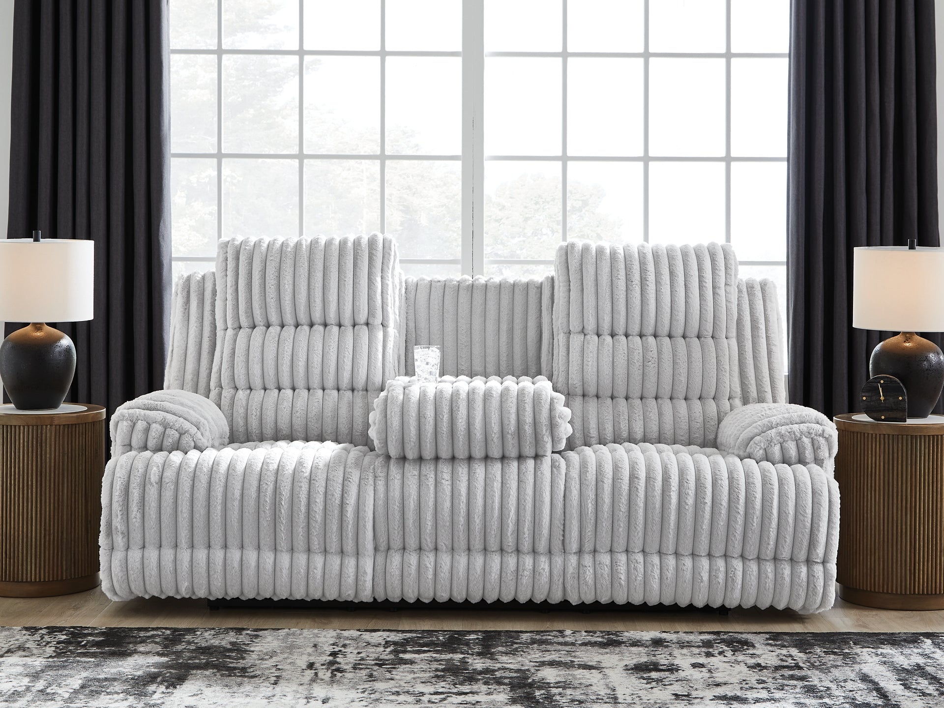 Rhines Falls REC PWR Sofa w/Drop Down Table Signature Design by Ashley®
