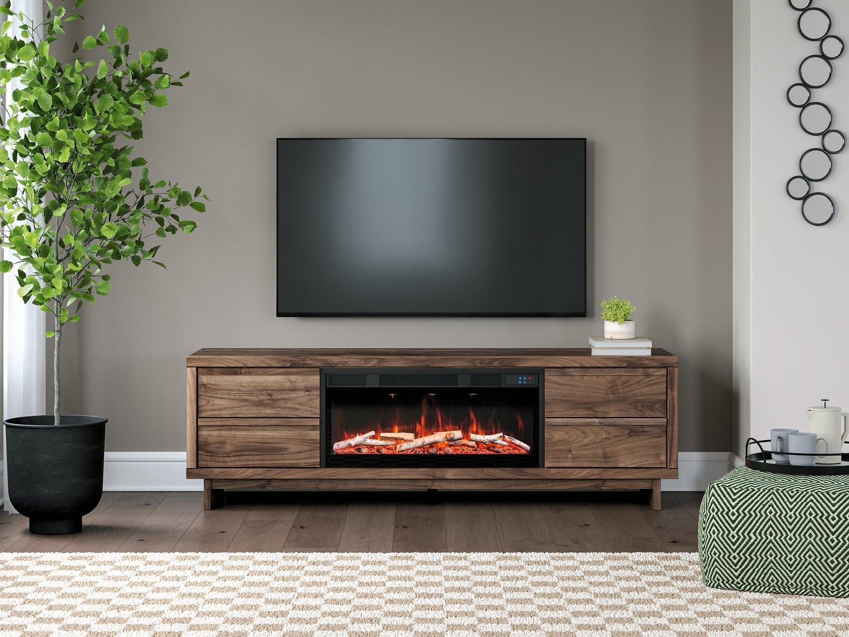 Zadilyn 72" TV Stand with Electric Fireplace Signature Design by Ashley®