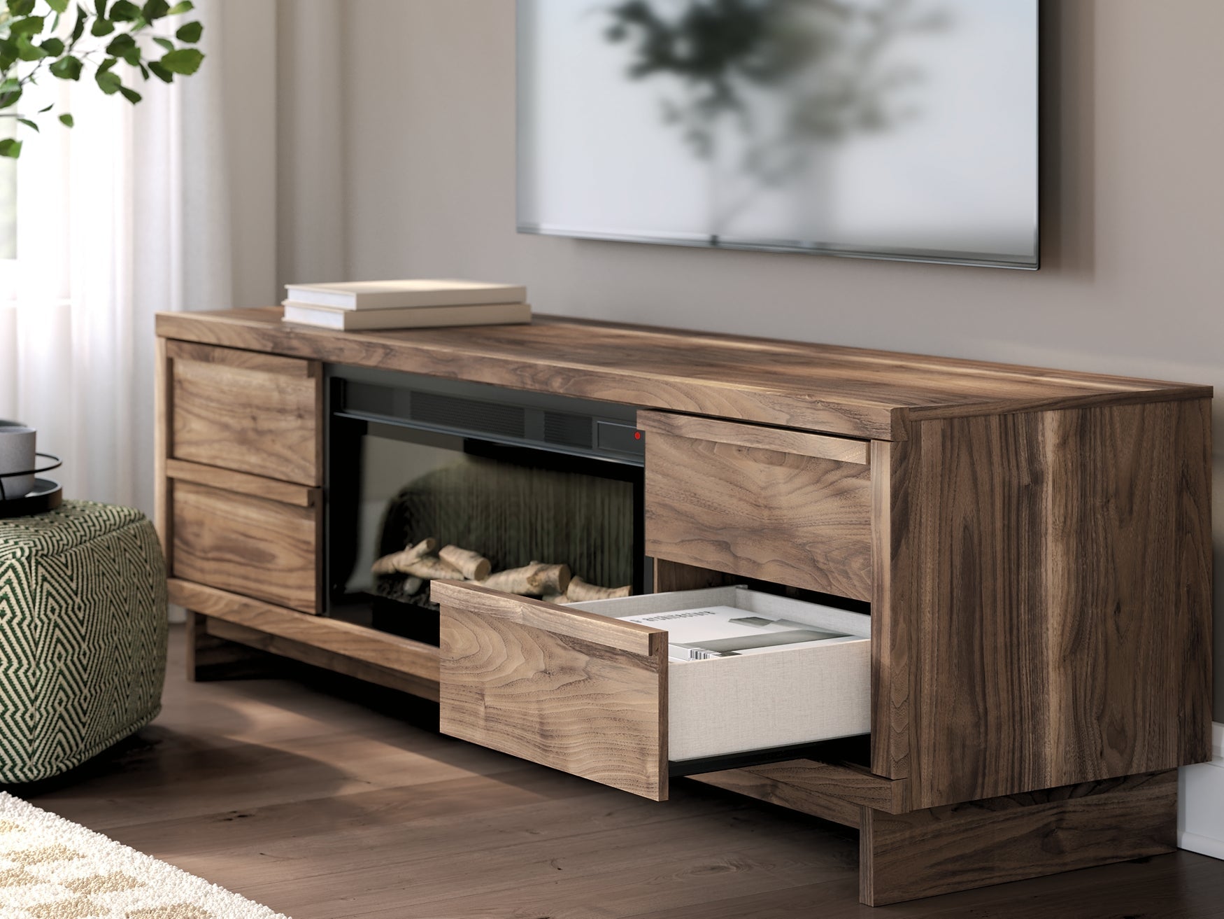 Zadilyn 72" TV Stand with Electric Fireplace Signature Design by Ashley®