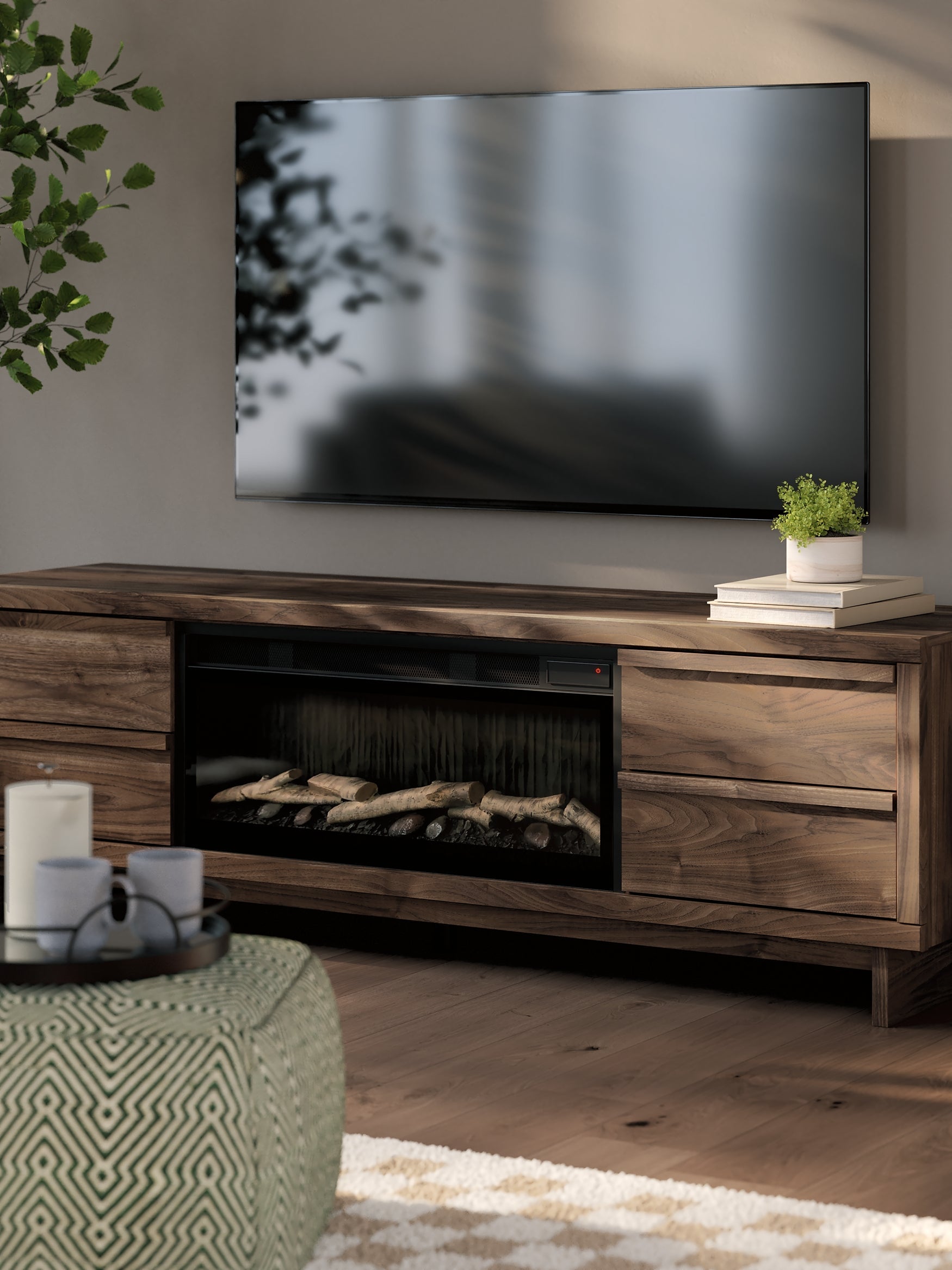 Zadilyn 72" TV Stand with Electric Fireplace Signature Design by Ashley®