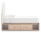 Arloster Twin Upholstered Panel Bed with Storage Signature Design by Ashley®