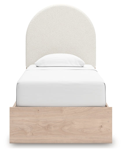 Arloster Twin Upholstered Panel Bed with Storage Signature Design by Ashley®