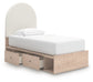 Arloster Twin Upholstered Panel Bed with Storage Signature Design by Ashley®