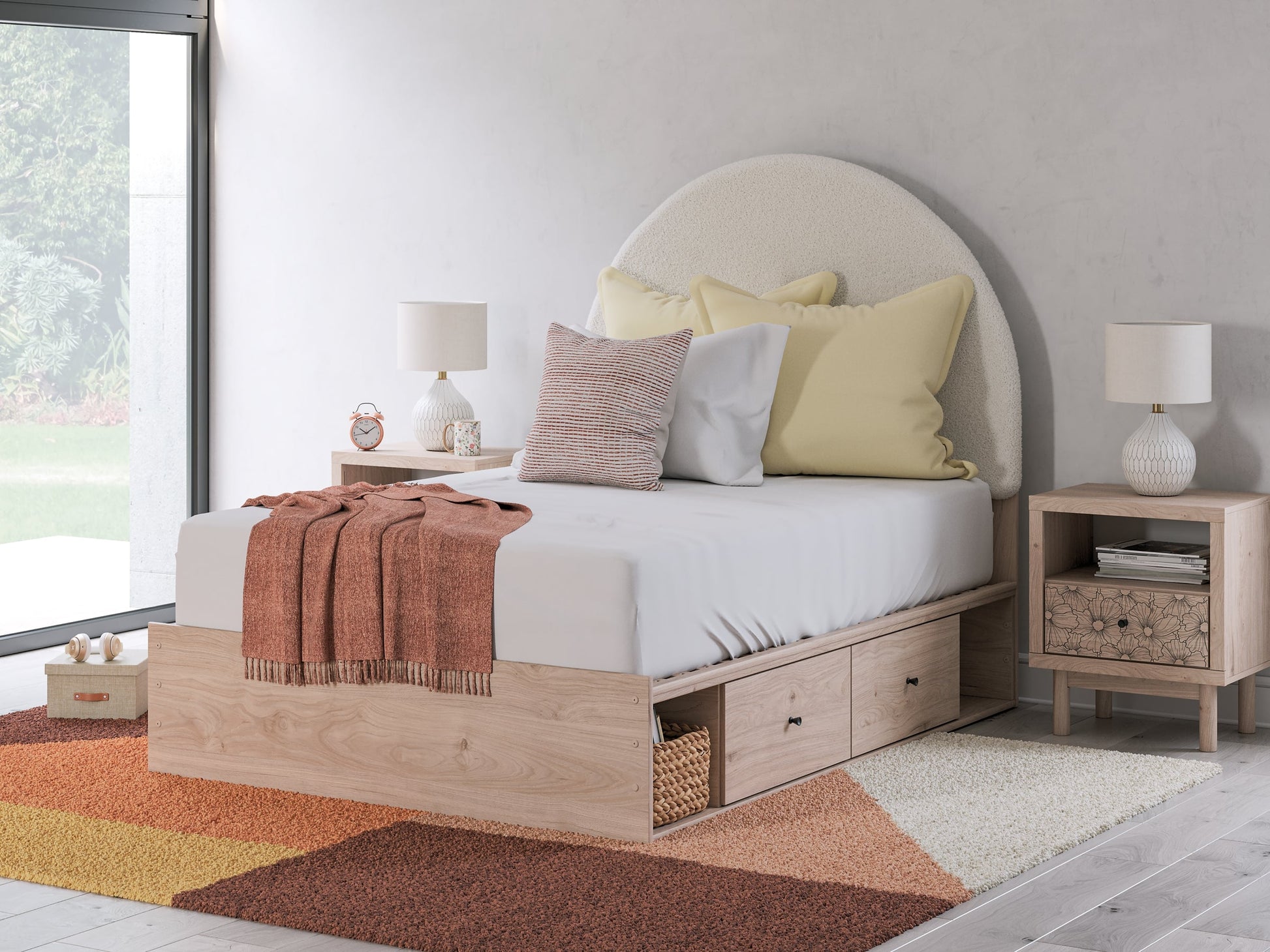 Arloster Full Upholstered Panel Bed with Storage Signature Design by Ashley®