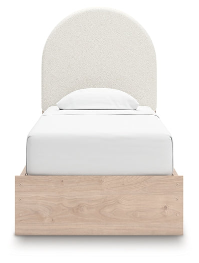 Arloster Twin Upholstered Panel Bed with Storage Signature Design by Ashley®