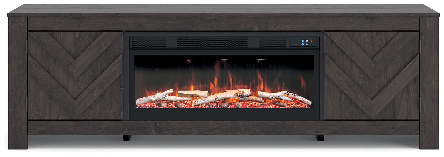 Cayboni 71" TV Stand with Electric Fireplace Signature Design by Ashley®