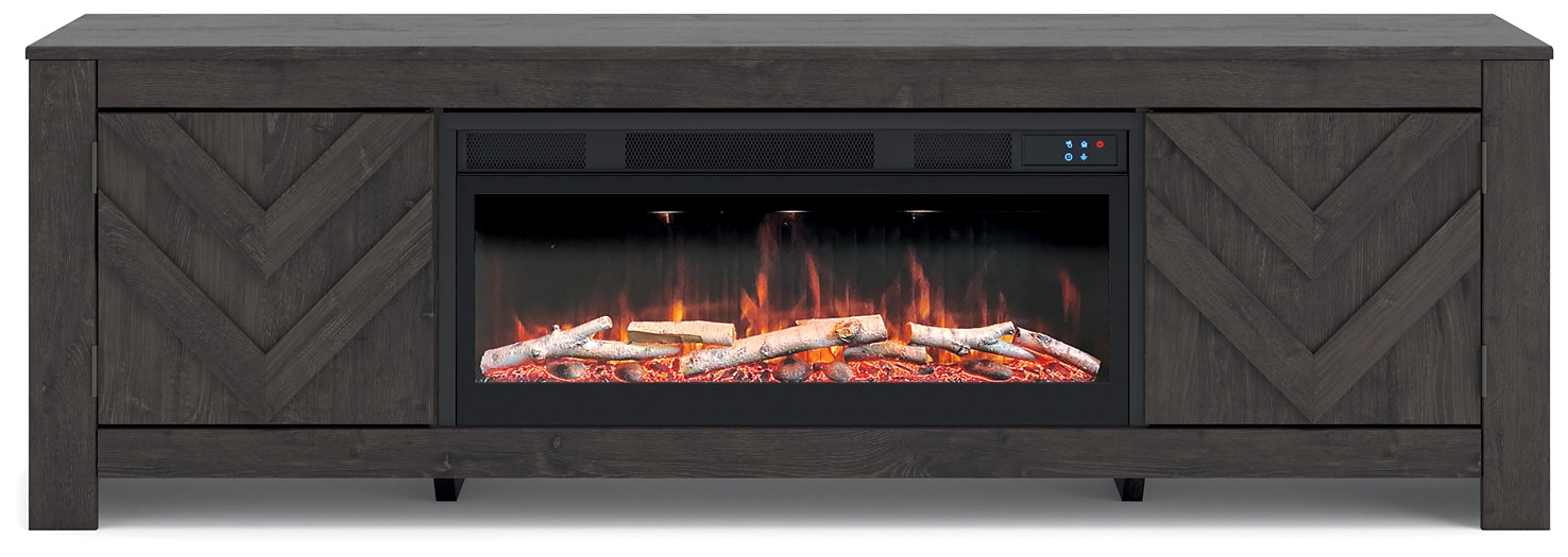 Cayboni 71" TV Stand with Electric Fireplace Signature Design by Ashley®