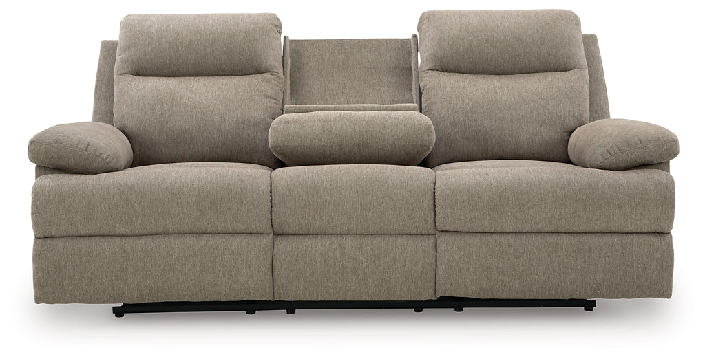 Side-Swipe REC Sofa w/Drop Down Table Signature Design by Ashley®