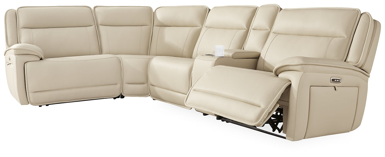Double Deal 5-Piece Reclining Sectional with Console Signature Design by Ashley®