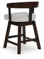 Haddigan UPH Swivel Barstool (2/CN) Signature Design by Ashley®
