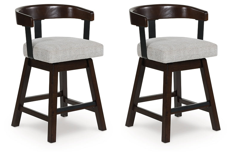 Haddigan UPH Swivel Barstool (2/CN) Signature Design by Ashley®