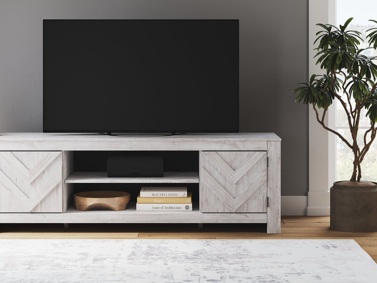 Cayboni LG TV Stand w/Fireplace Option Signature Design by Ashley®