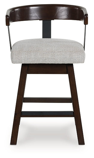 Haddigan UPH Swivel Barstool (2/CN) Signature Design by Ashley®