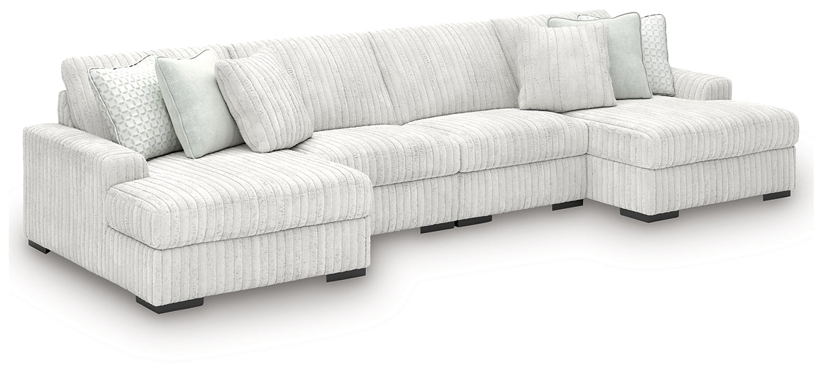 Stupendous 4-Piece Sectional with Double Chaise Signature Design by Ashley®