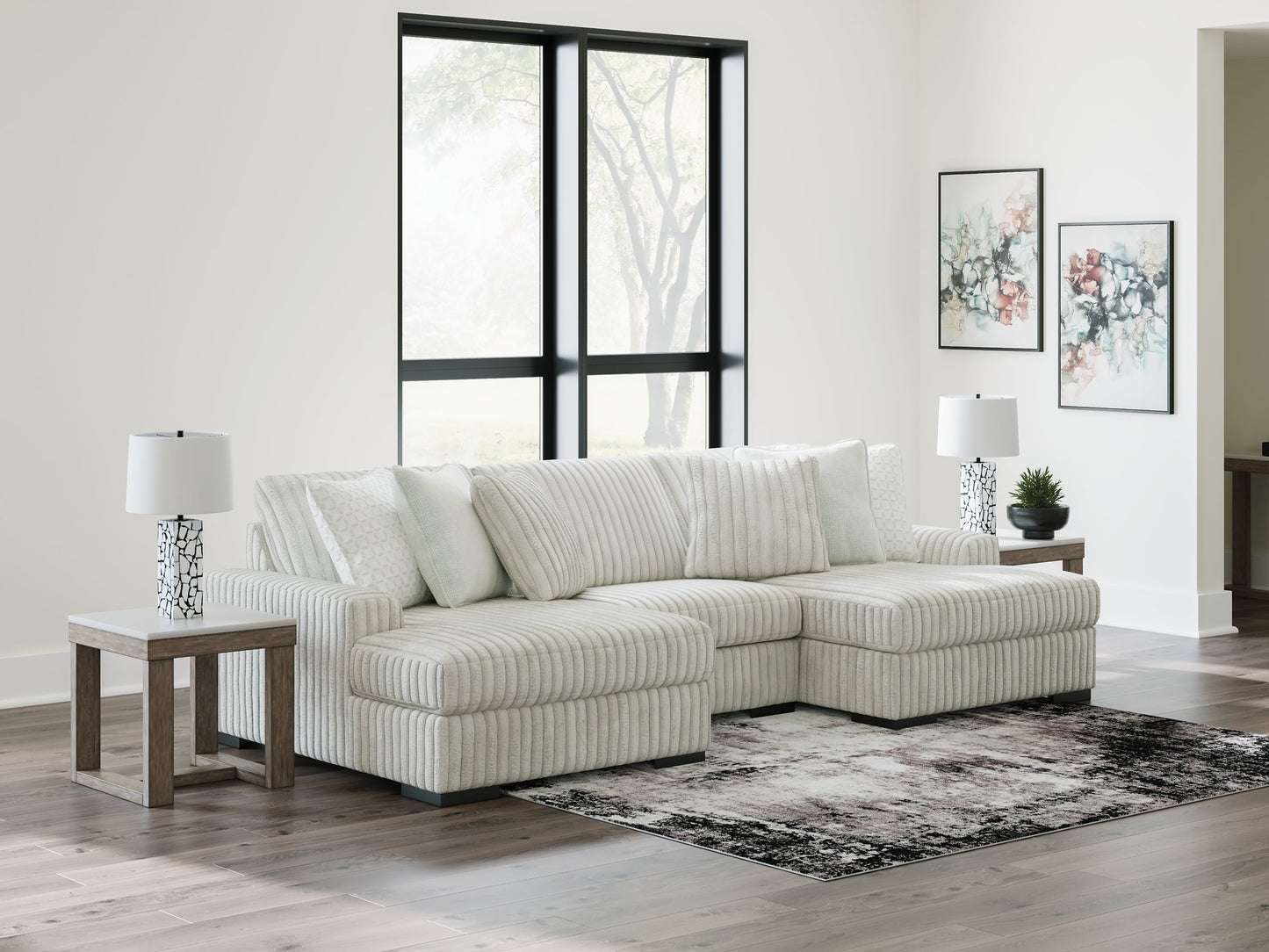 Stupendous 3-Piece Sectional with Double Chaise Signature Design by Ashley®