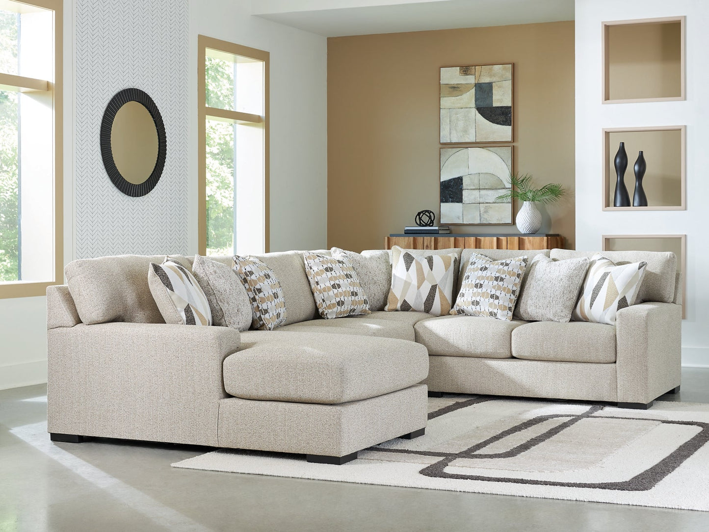 Laurelgrove 4-Piece Sectional with Chaise Benchcraft®