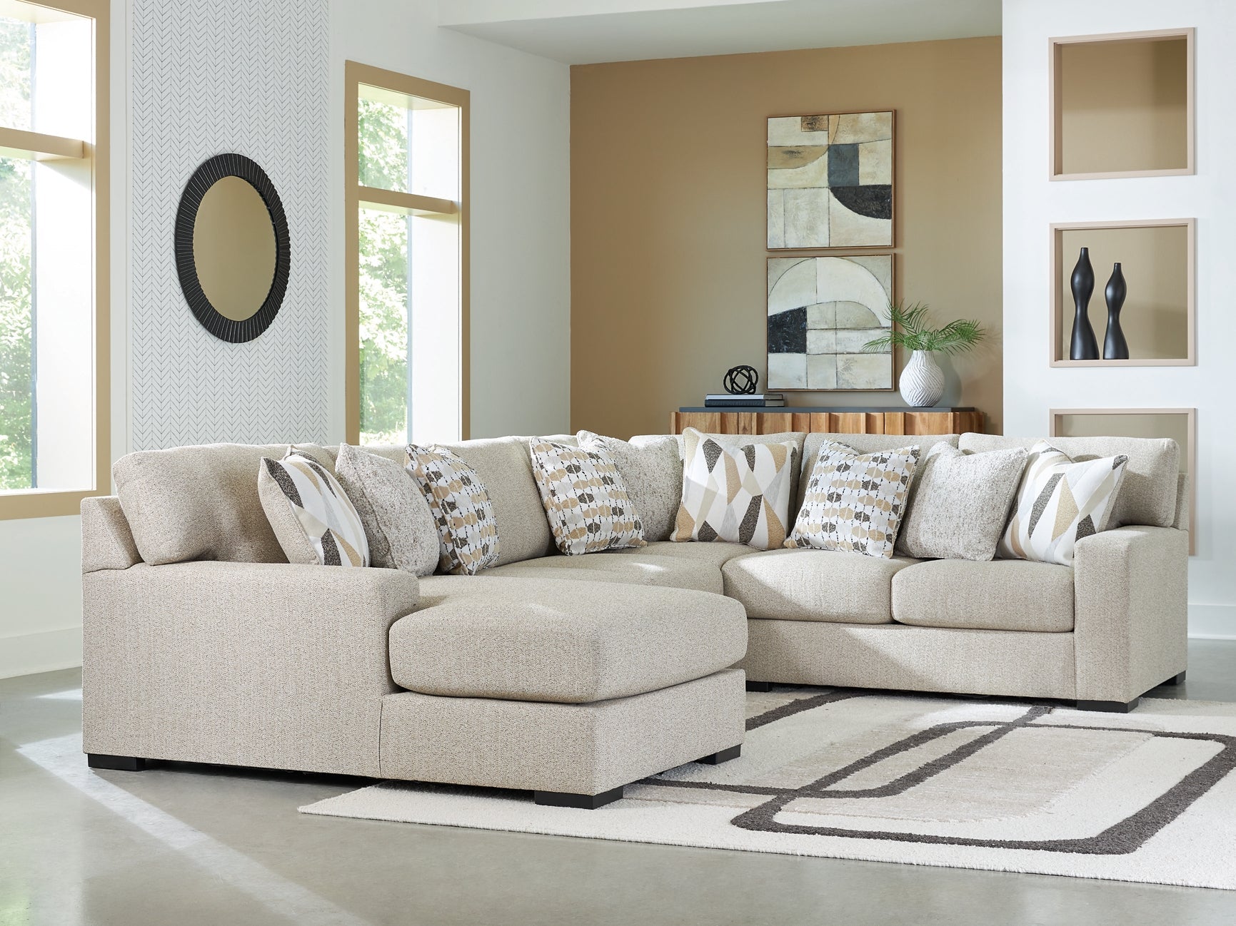 Laurelgrove 4-Piece Sectional with Chaise Benchcraft®