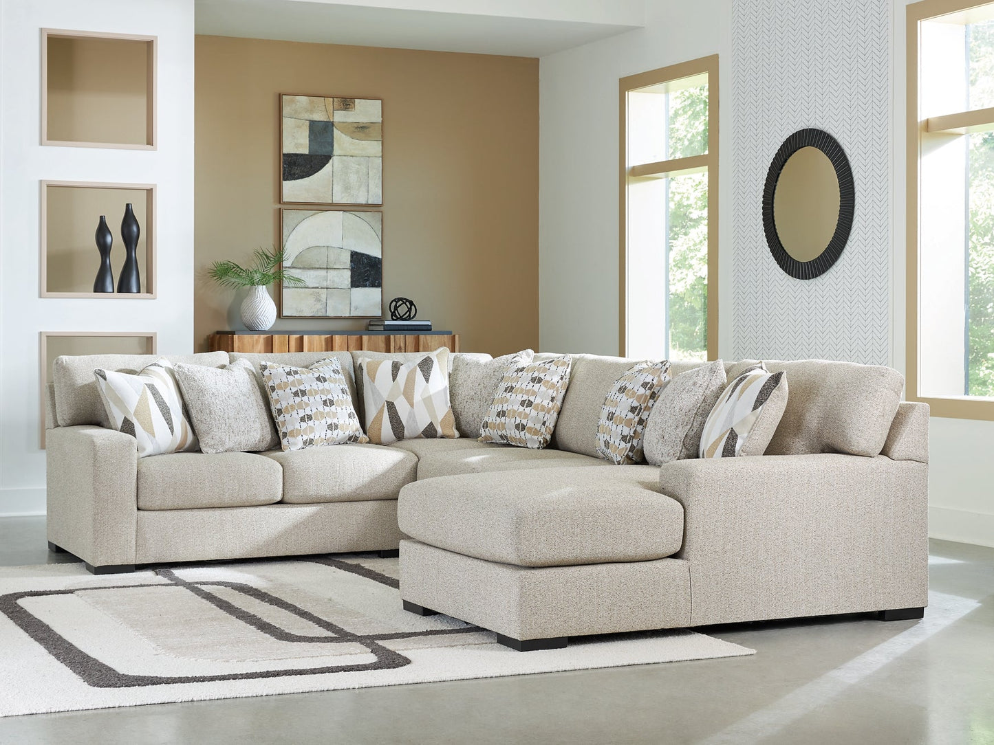 Laurelgrove 4-Piece Sectional with Chaise Benchcraft®