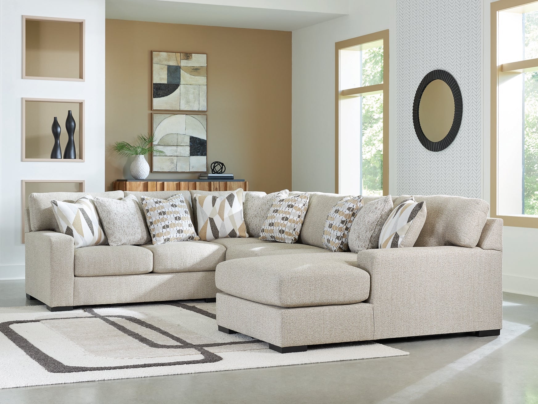 Laurelgrove 4-Piece Sectional with Chaise Benchcraft®