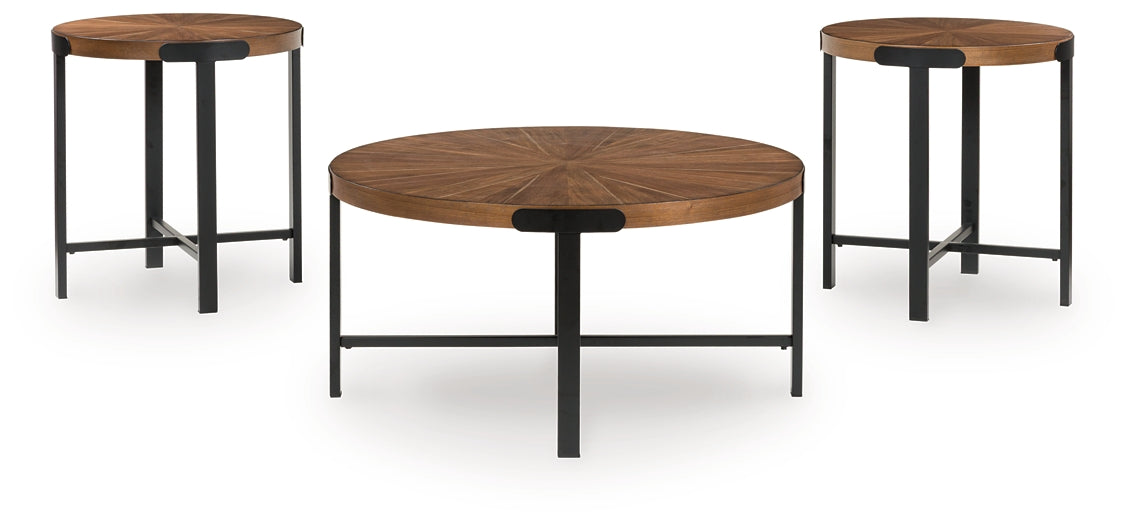 Crosstrail Occasional Table Set (3/CN) Signature Design by Ashley®