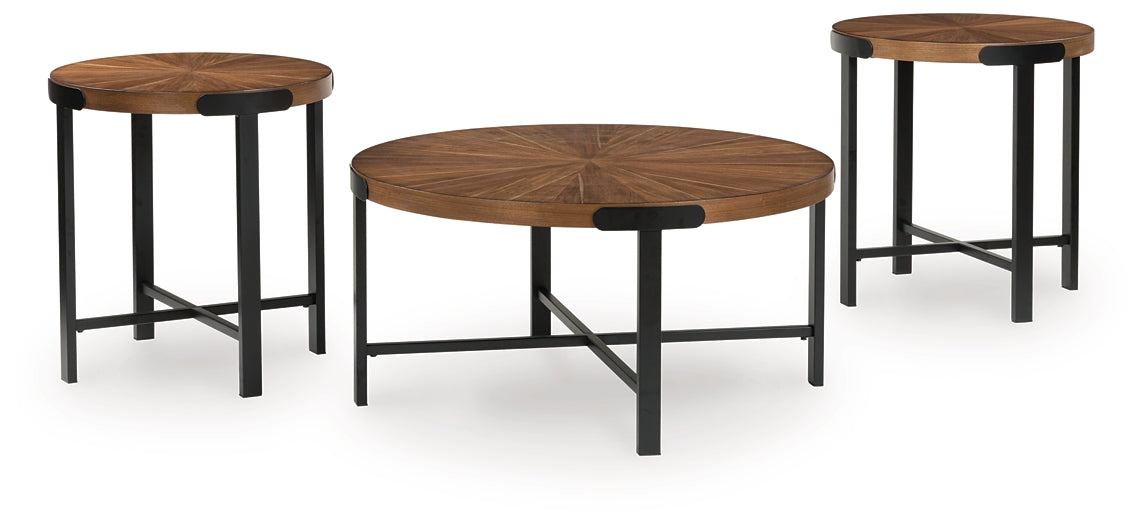 Crosstrail Occasional Table Set (3/CN) Signature Design by Ashley®