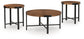 Crosstrail Occasional Table Set (3/CN) Signature Design by Ashley®