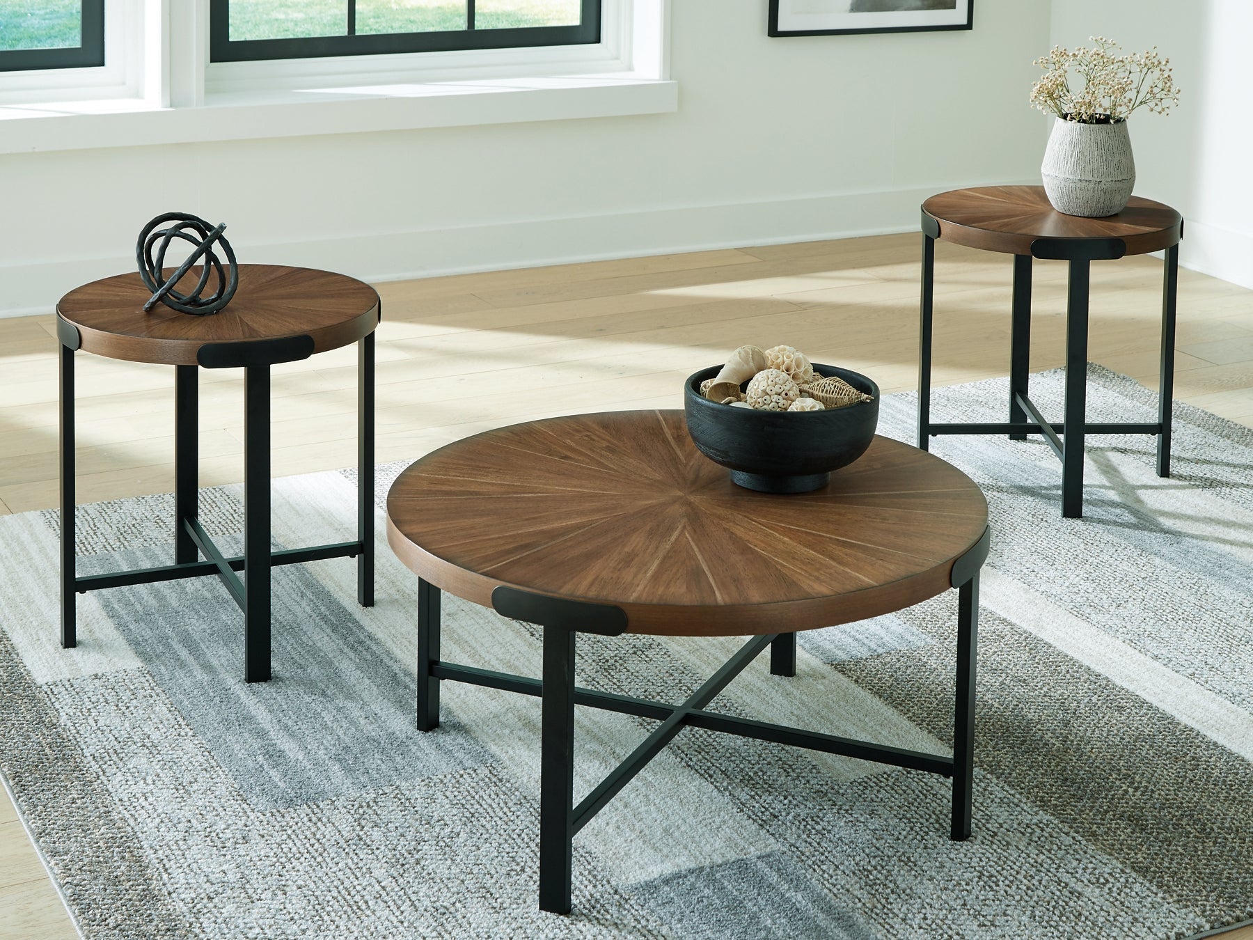 Crosstrail Occasional Table Set (3/CN) Signature Design by Ashley®