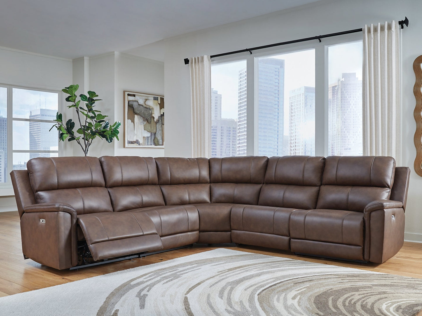 Bleckley 5-Piece Power Reclining Sectional Signature Design by Ashley®