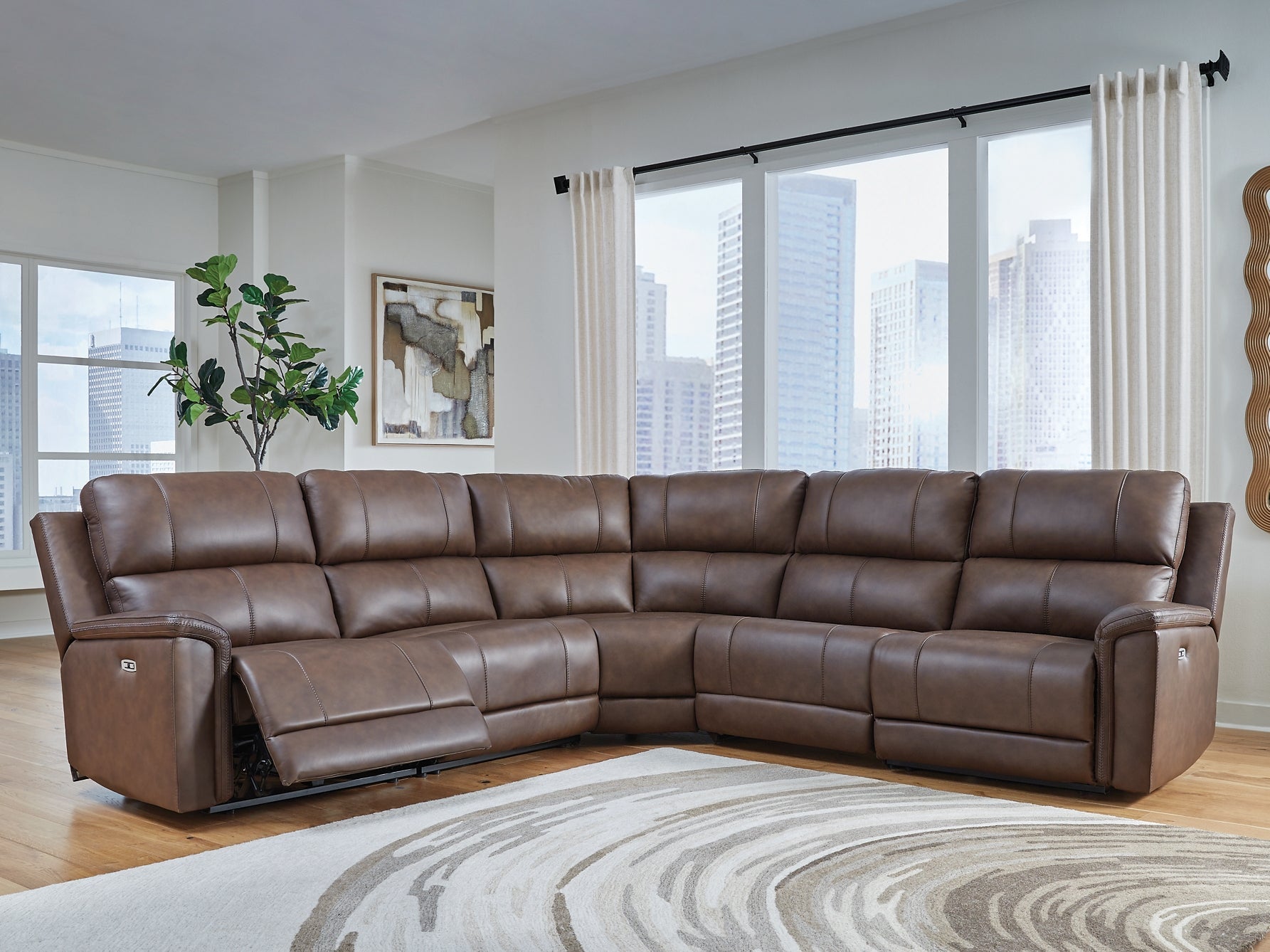 Bleckley 5-Piece Power Reclining Sectional Signature Design by Ashley®