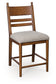 Greddinton Upholstered Barstool (2/CN) Signature Design by Ashley®