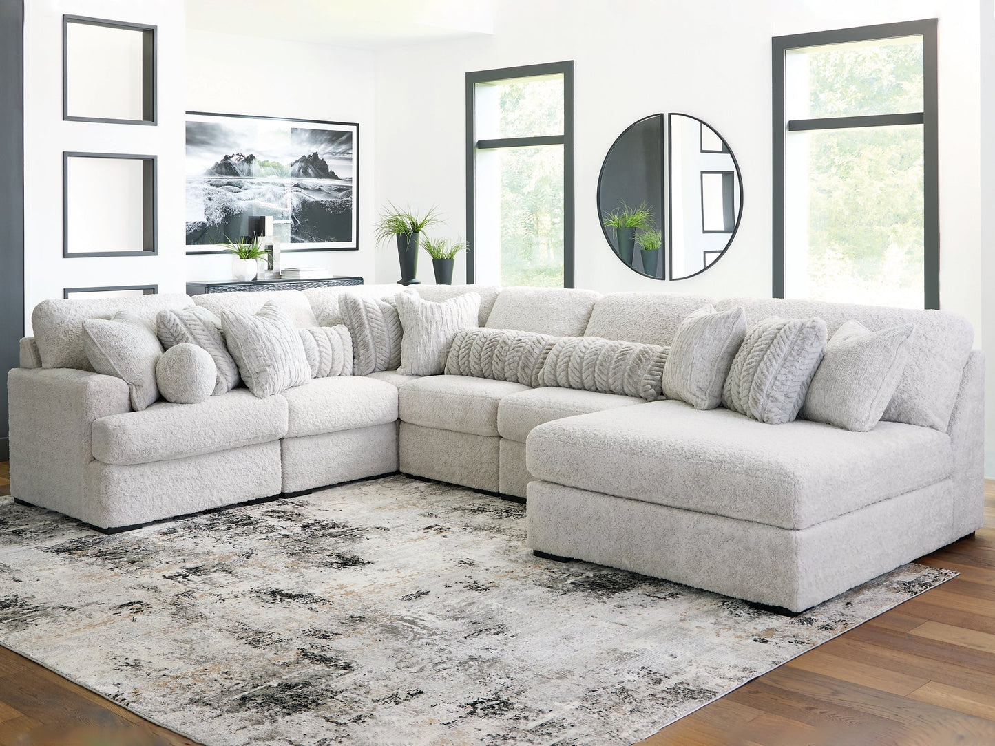 Cuddle Plush 6-Piece Sectional with Chaise Signature Design by Ashley®
