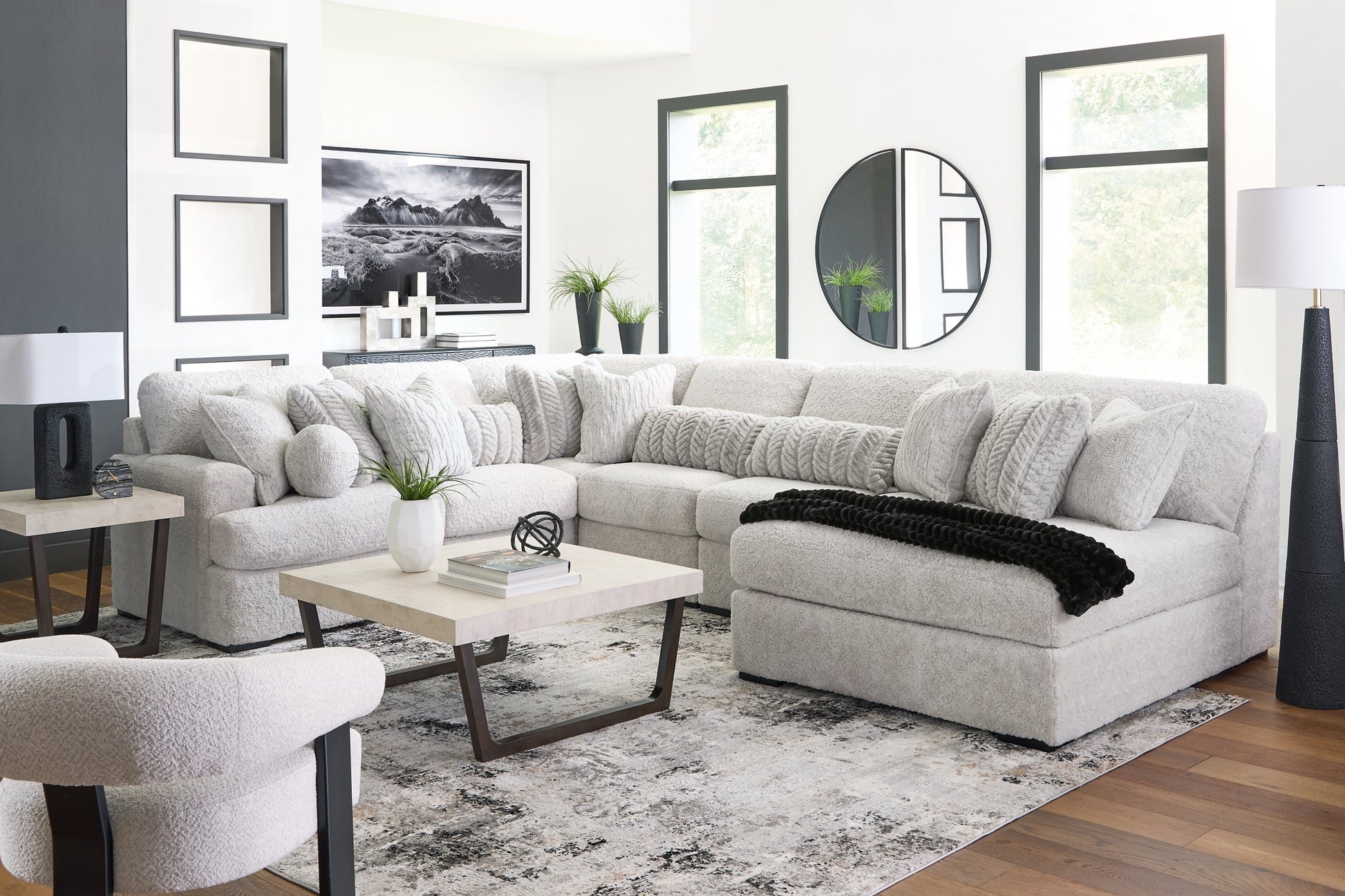 Cuddle Plush 6-Piece Sectional with Chaise Signature Design by Ashley®