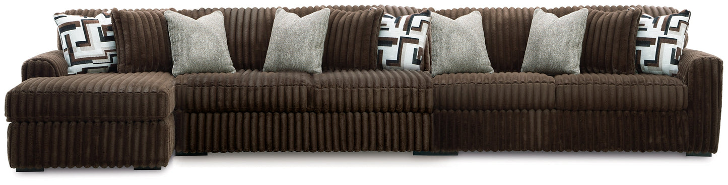 Midnight-Madness 3-Piece Sectional with Chaise Signature Design by Ashley®