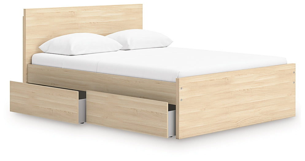 Onita Queen Panel Platform Bed with 1 Side Storage Signature Design by Ashley®
