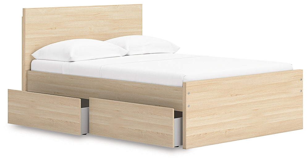 Onita Full Panel Platform Bed with 1 Side Storage Signature Design by Ashley®