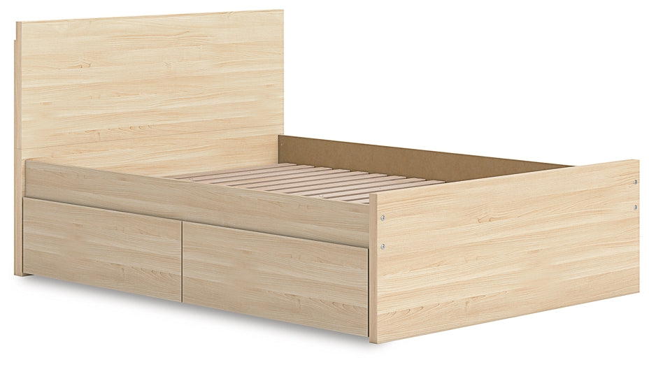 Onita Full Panel Platform Bed with 1 Side Storage Signature Design by Ashley®