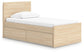 Onita Twin Panel Platform Bed with 1 Side Storage Signature Design by Ashley®