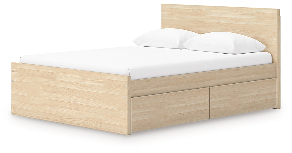 Onita Full Panel Platform Bed with 2 Side Storage Signature Design by Ashley®
