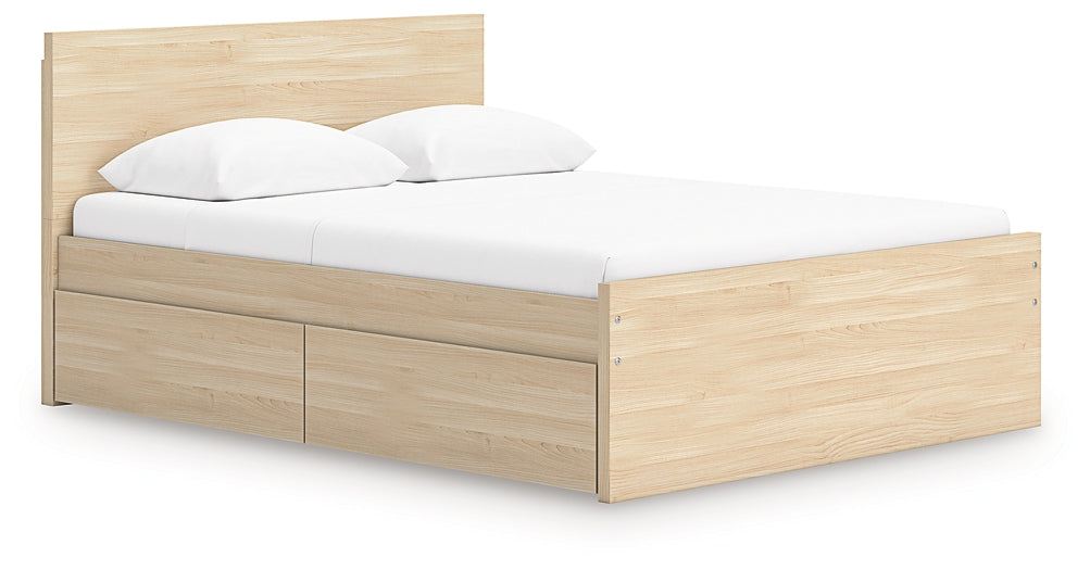 Onita Full Panel Platform Bed with 2 Side Storage Signature Design by Ashley®
