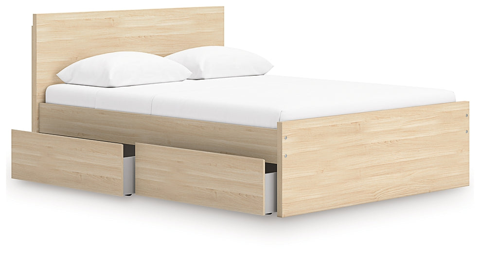 Onita Full Panel Platform Bed with 2 Side Storage Signature Design by Ashley®