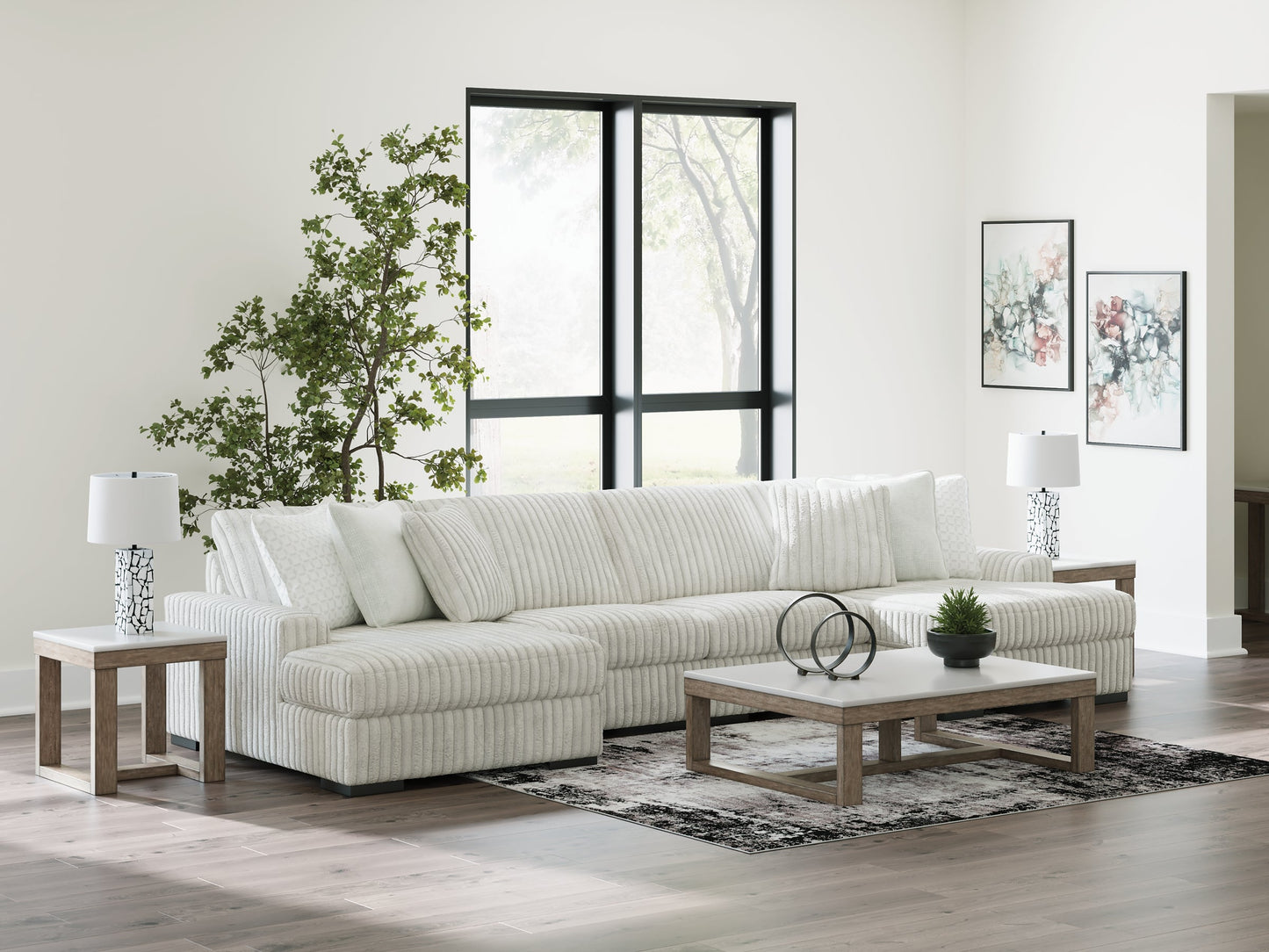 Stupendous 4-Piece Sectional with Double Chaise Signature Design by Ashley®