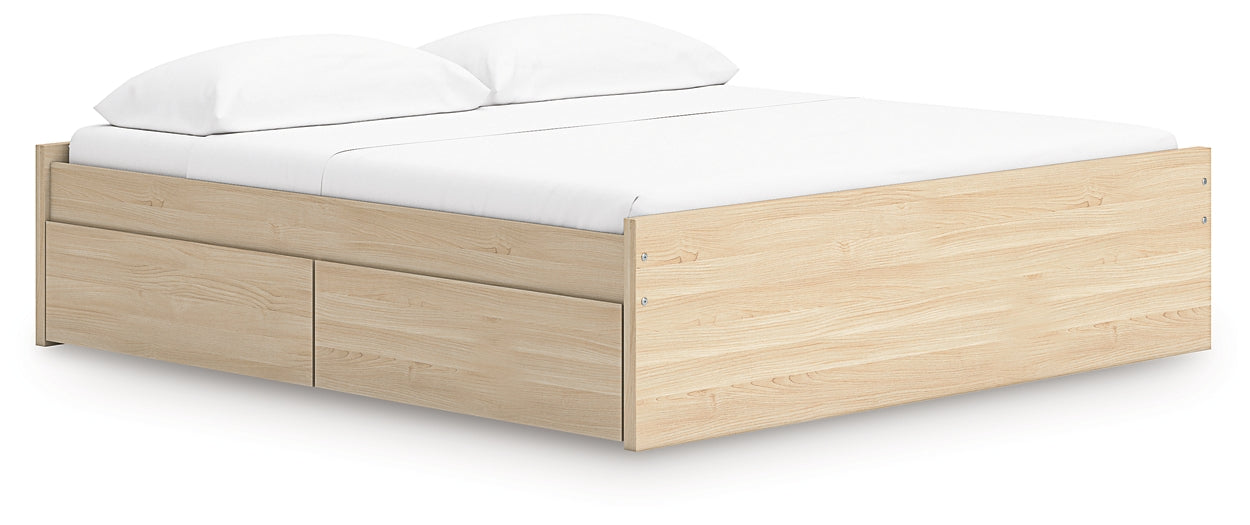 Onita King Platform Bed with 2 Side Storage Signature Design by Ashley®