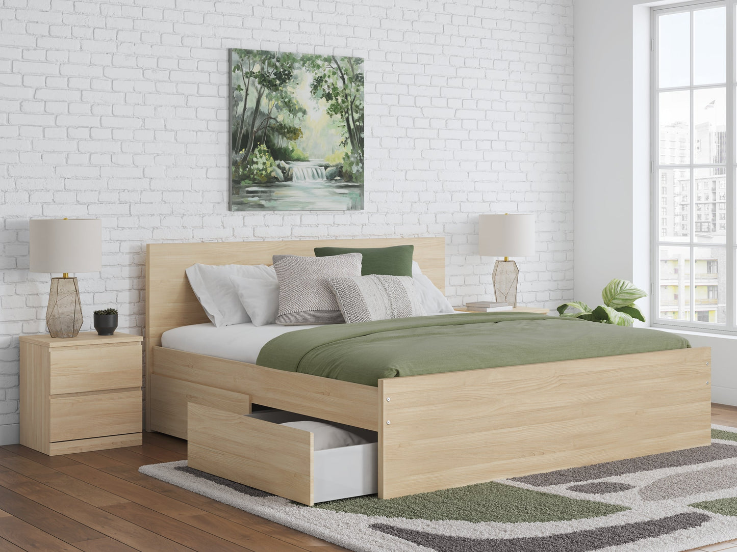 Onita King Panel Platform Bed with Storage Signature Design by Ashley®