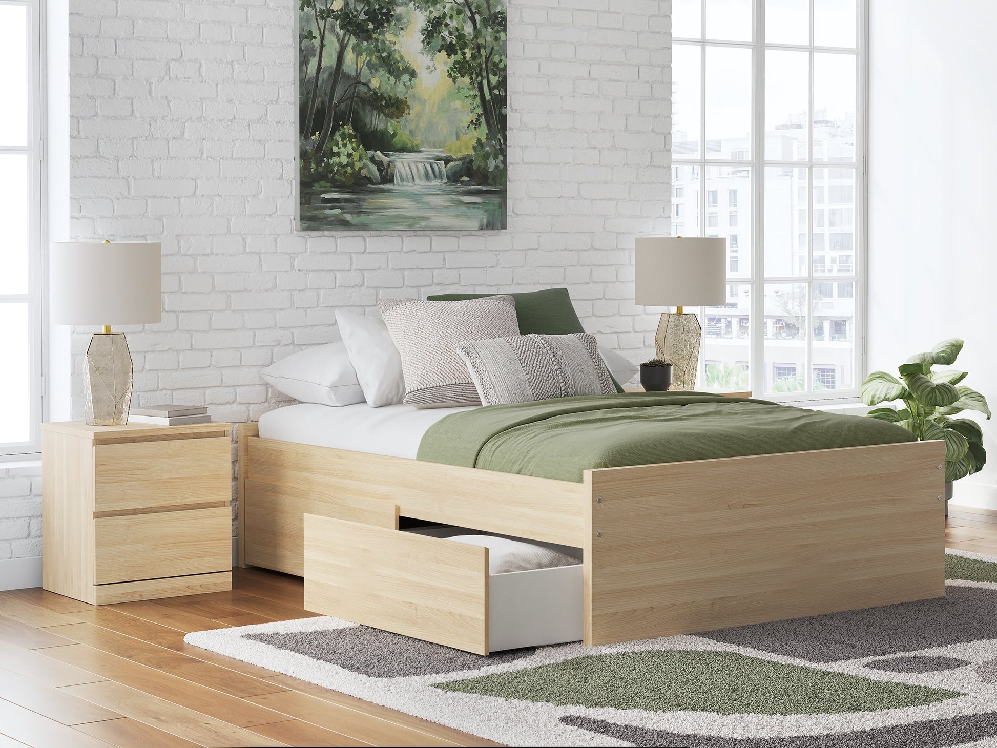 Onita Full Platform Bed with 1 Side Storage Signature Design by Ashley®
