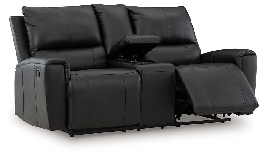 Glossmore DBL Rec Loveseat w/Console Signature Design by Ashley®