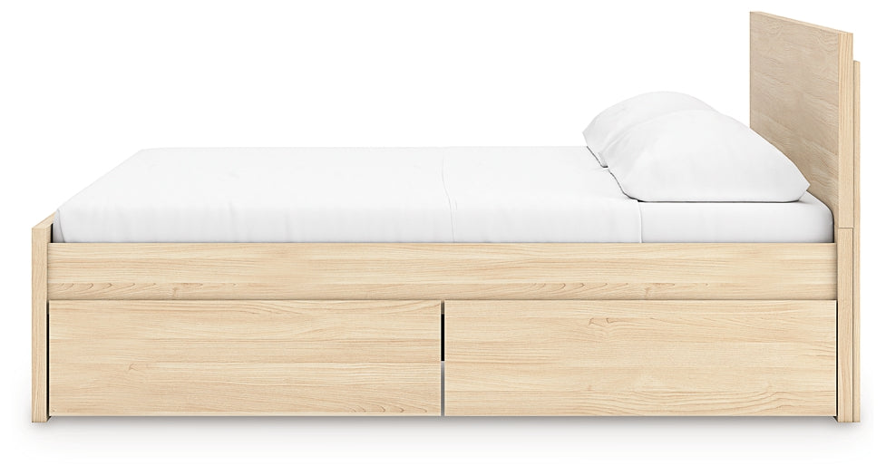 Onita King Panel Platform Bed with 2 Side Storage Signature Design by Ashley®