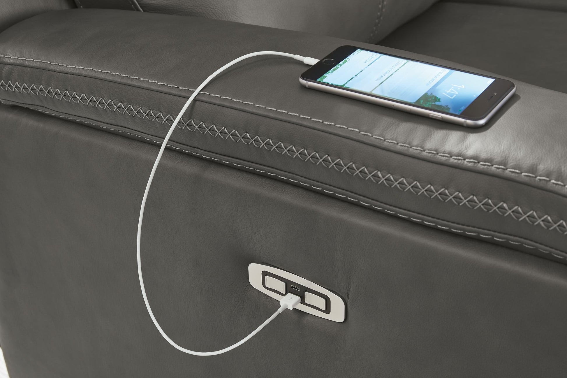 Bleckley PWR REC Sofa with ADJ Headrest Signature Design by Ashley®