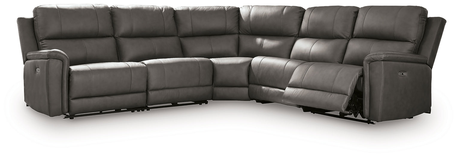 Bleckley 5-Piece Power Reclining Sectional Signature Design by Ashley®